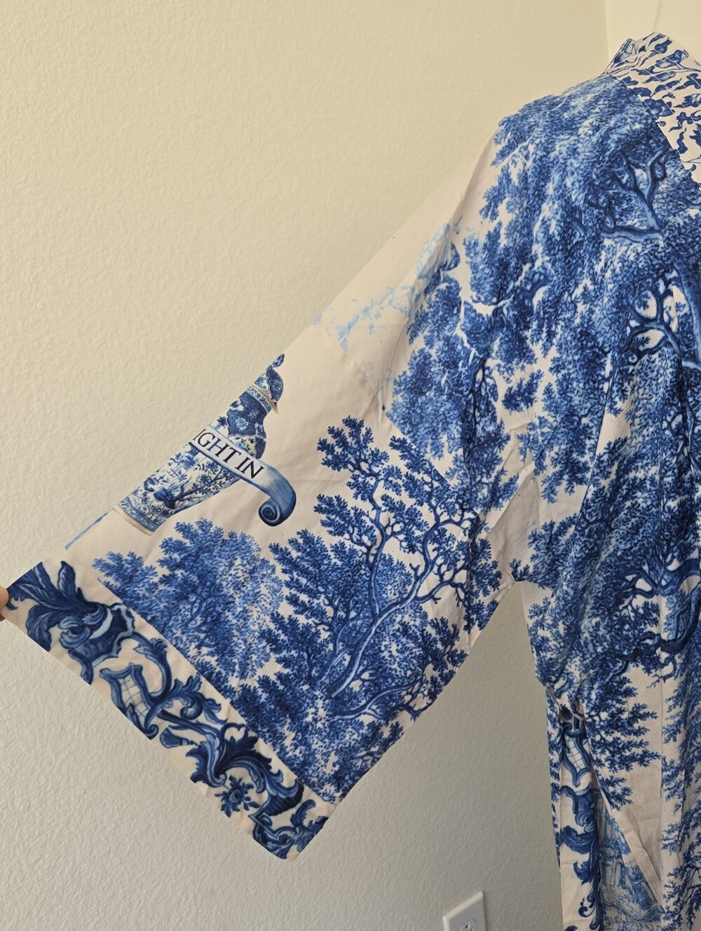 NWT MARKET OF STARS Opera Duster Bamboo Kimono Robe in Let the Light Flowy O/S - Picture 6 of 16